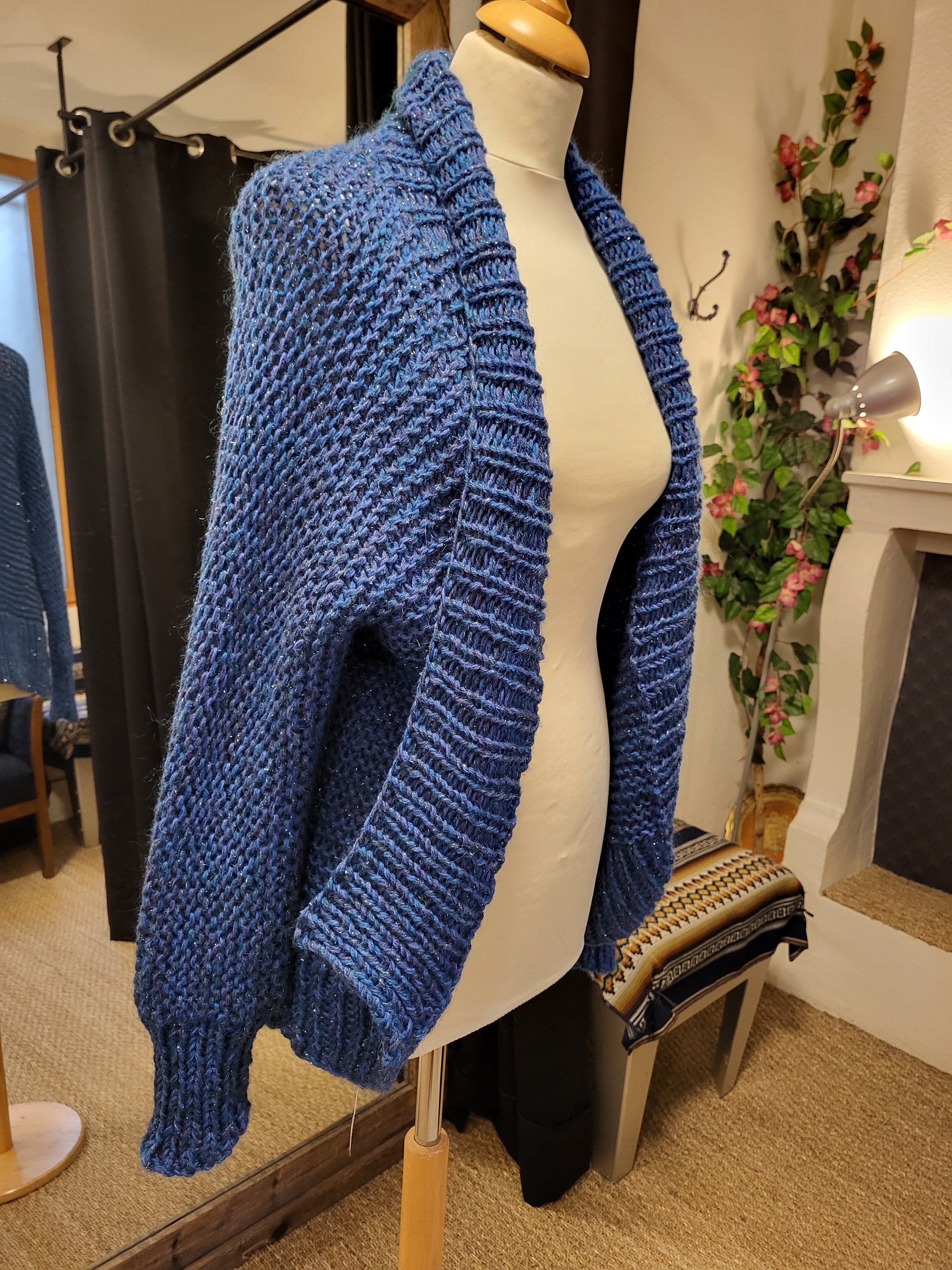 Cardigan en Laine - Grand bleu