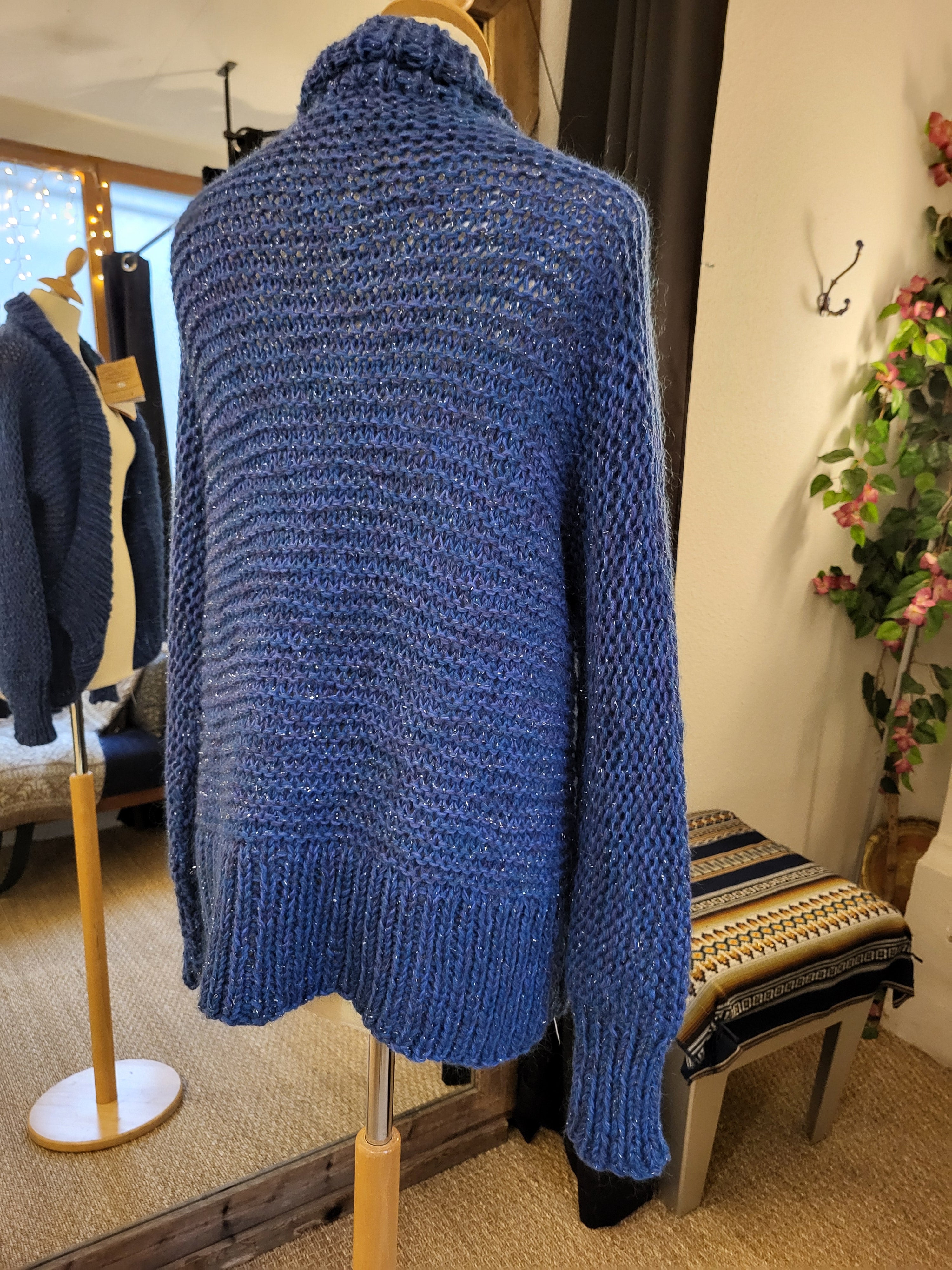 Cardigan en Laine - Grand bleu