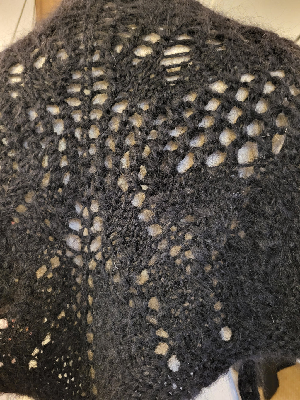 Petit Châle Mohair Noir