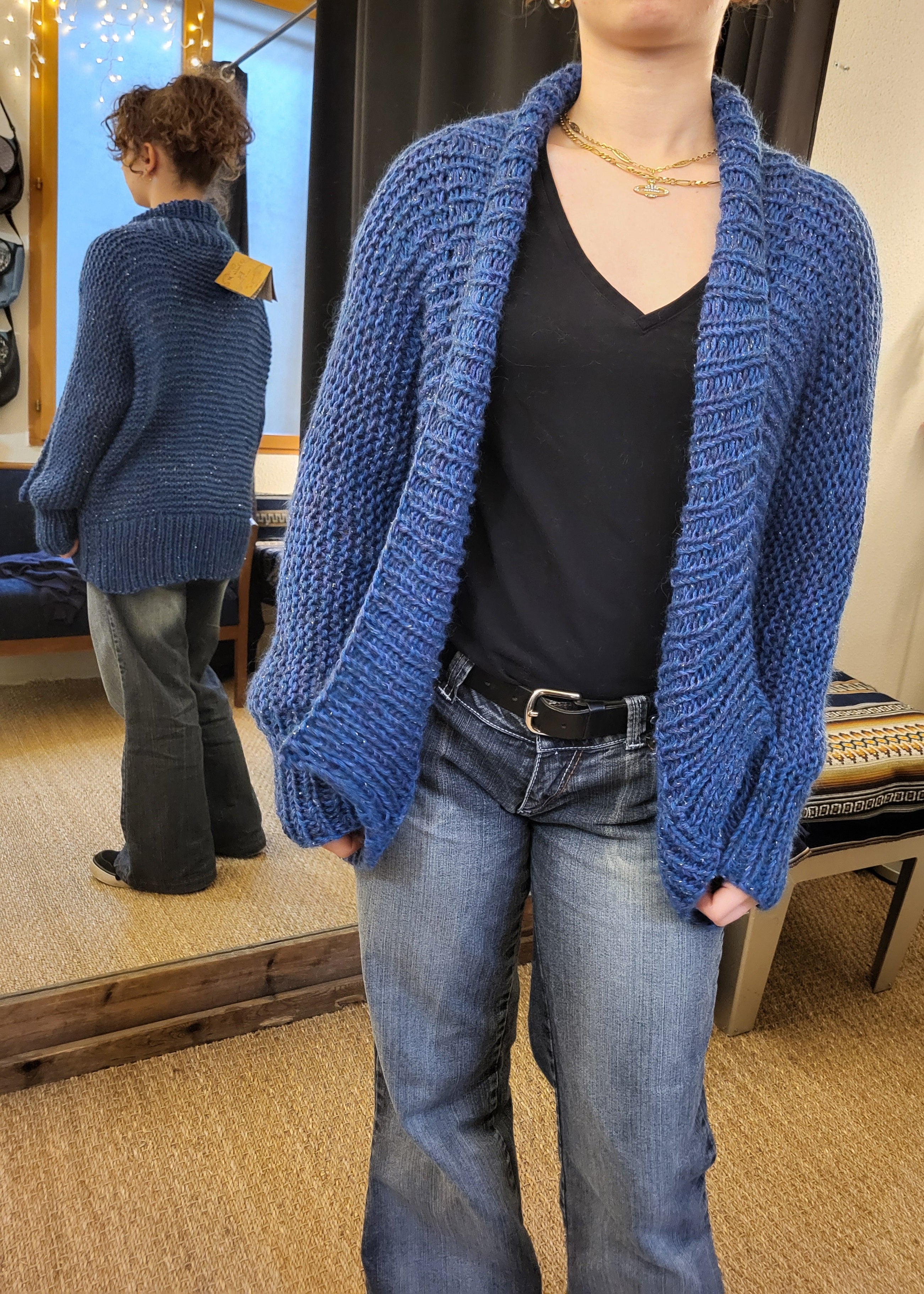 Cardigan en Laine - Grand bleu