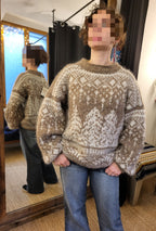 Pull Christmas Tree - 100% Laine Islandaise