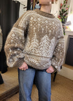 Pull Christmas Tree - 100% Laine Islandaise