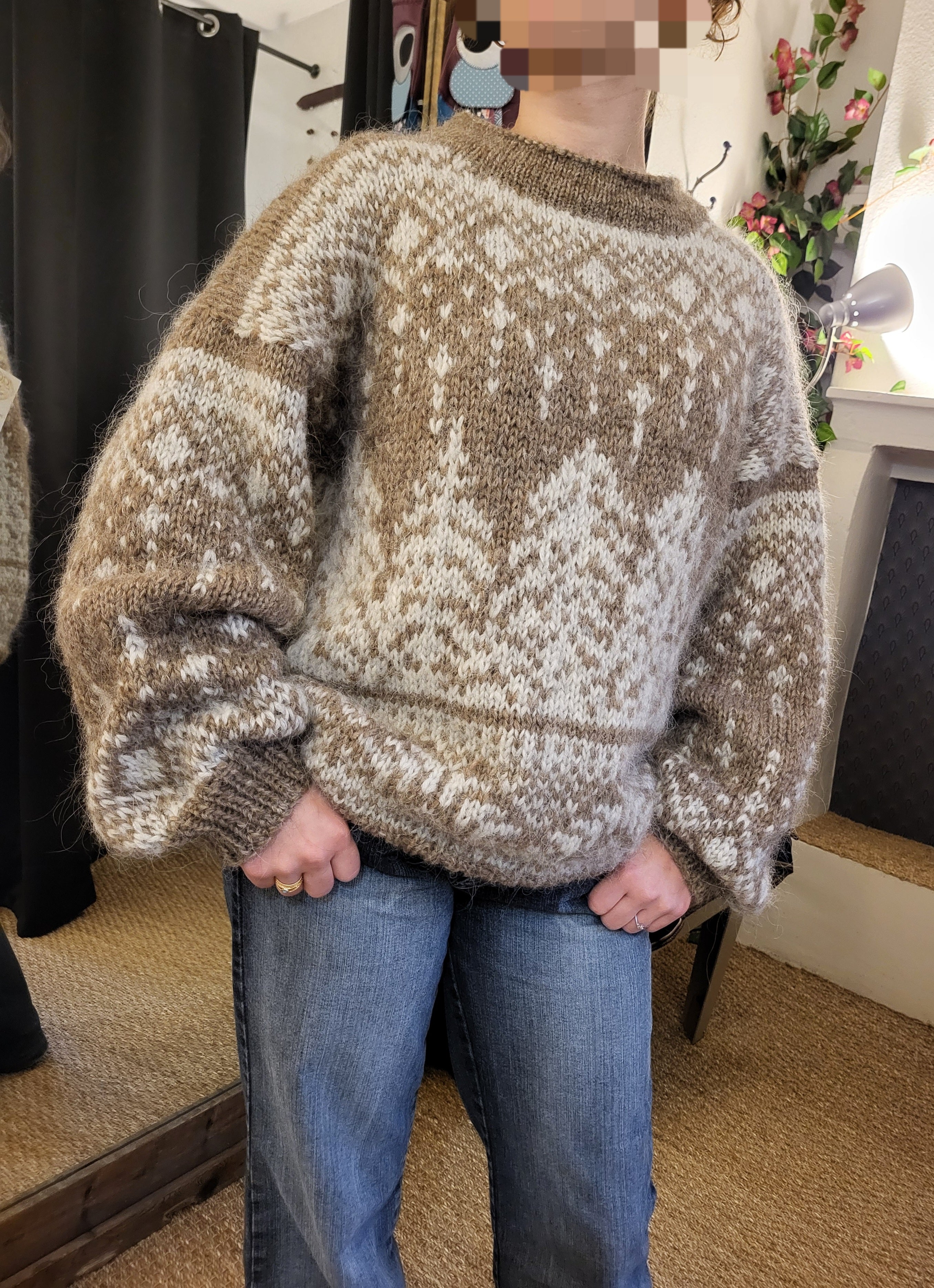 Pull Christmas Tree - 100% Laine Islandaise