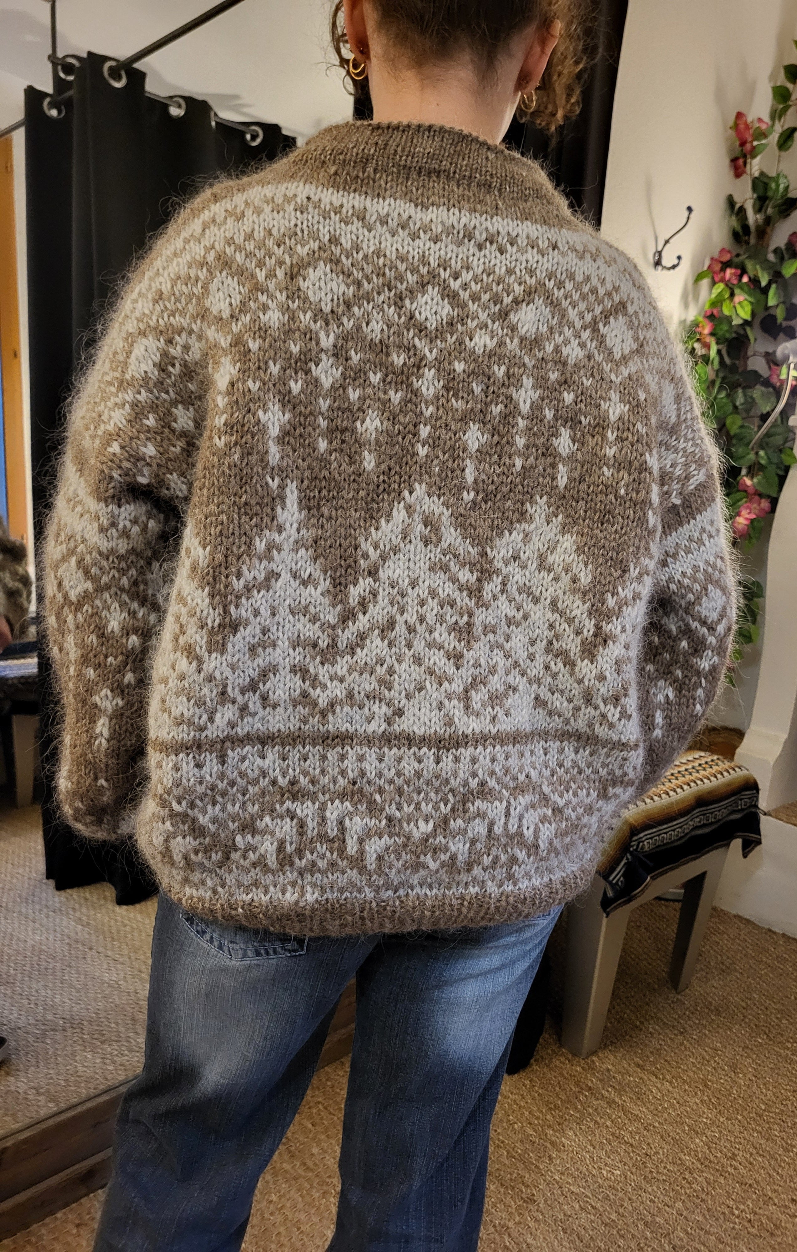 Pull Christmas Tree - 100% Laine Islandaise