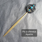 Bijoux Micro-Macramé Noir et turquoise