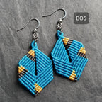 Bijoux Micro-Macramé Noir et turquoise