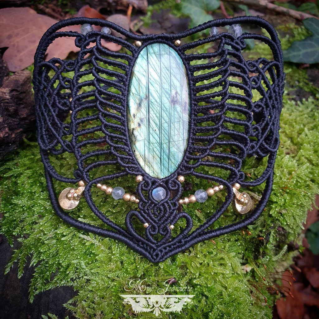 BRACELET MICRO MACRAME LABRADORITE