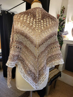 chale tricot dentelle