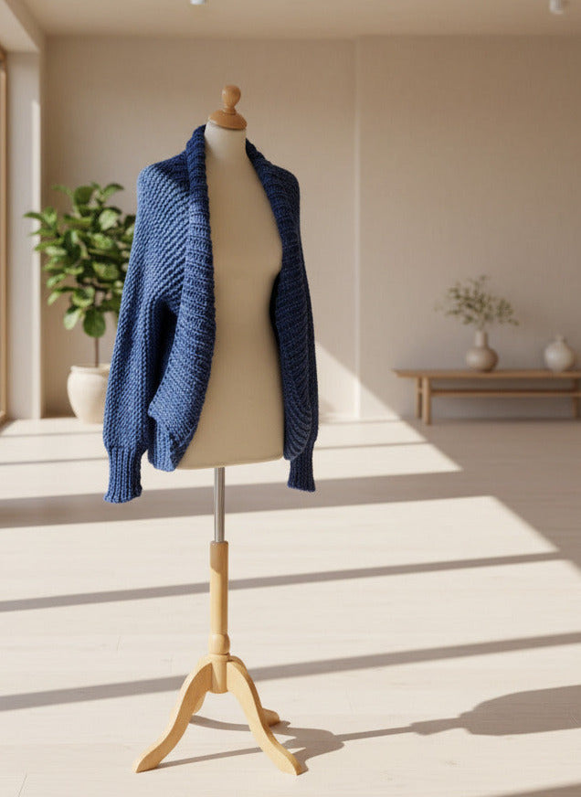 gilet en laine fait main