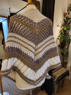 Châle en laine Fait main