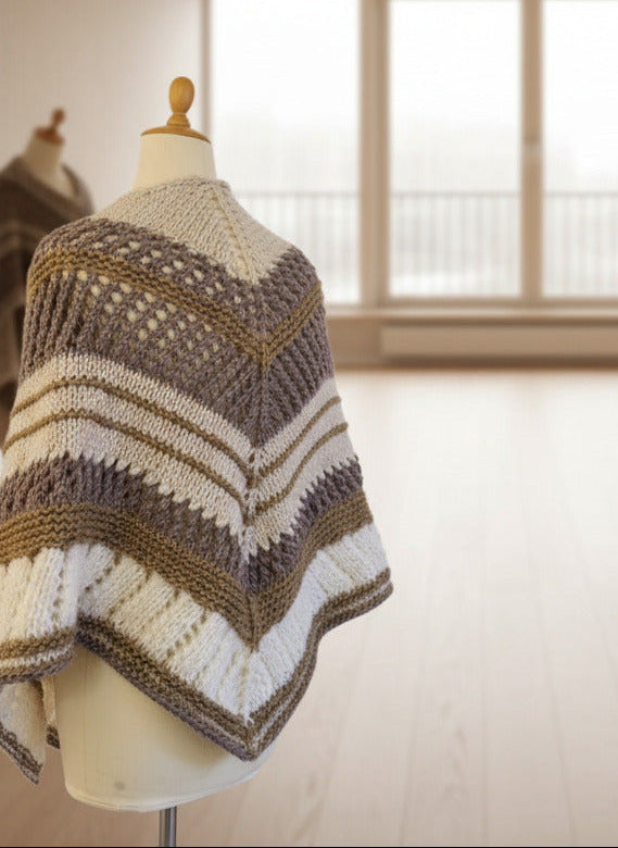 Châle en laine Fait main