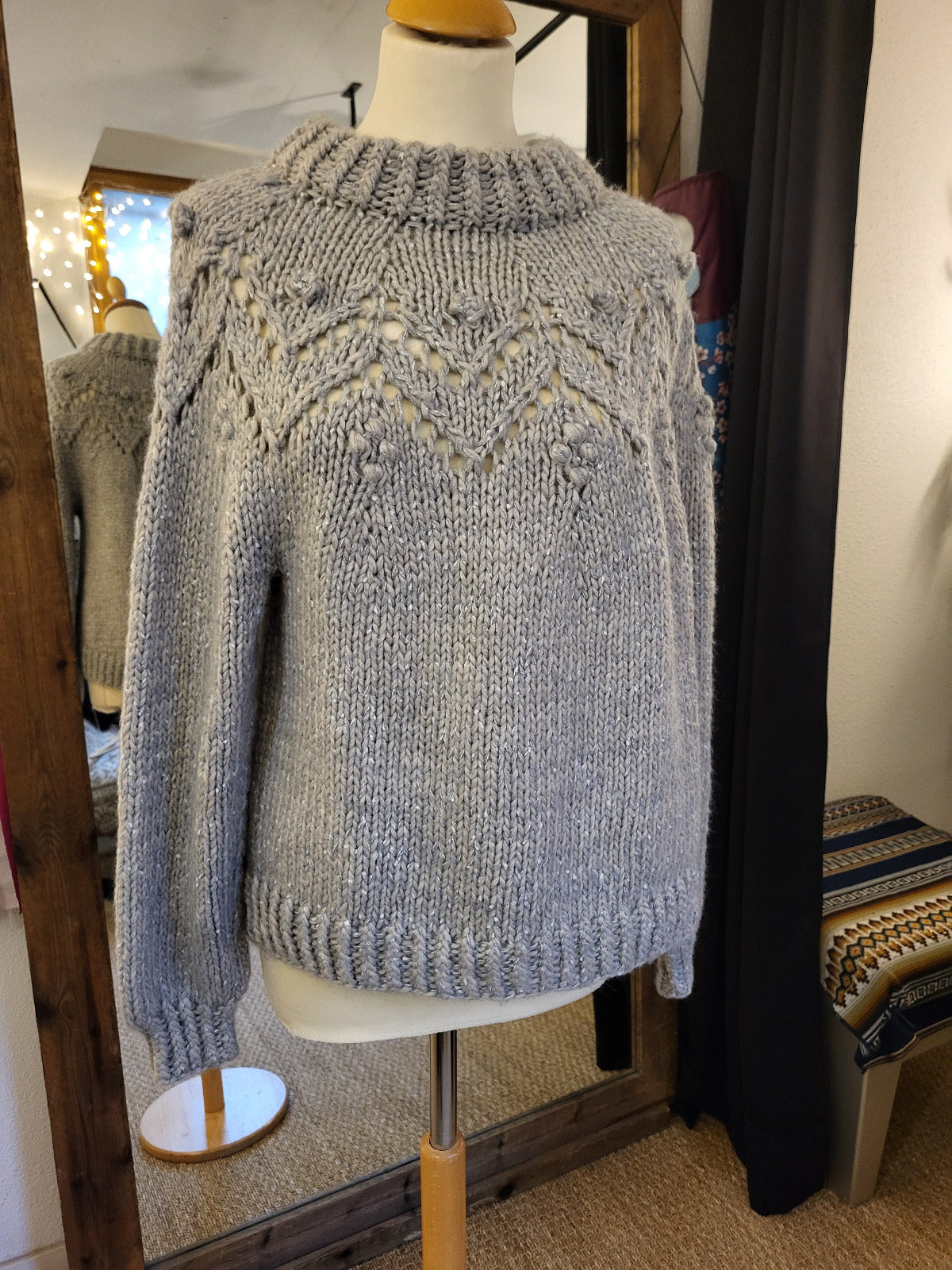PULL TRICOT DENTELLE