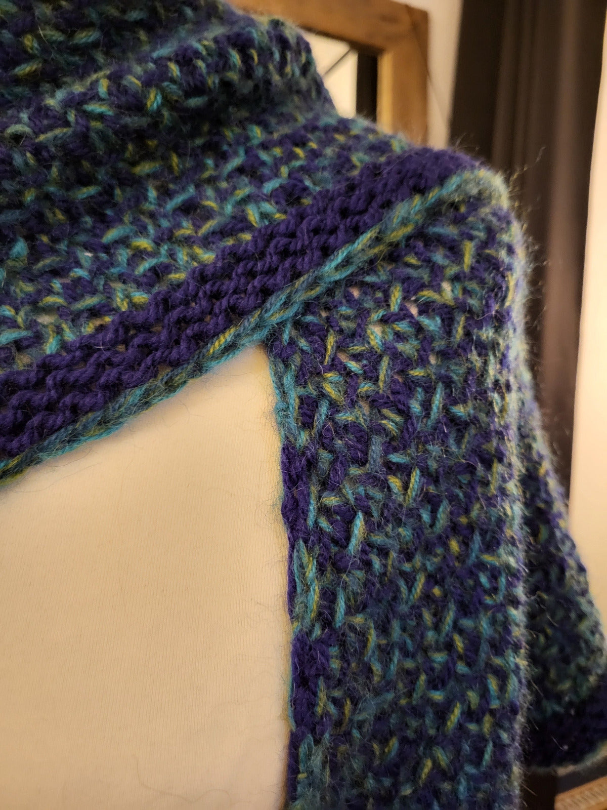 detail chale tricot laine 